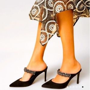 ❤️ BRAND NEW TORY BURCH Crystal 90mm Mule Pumps